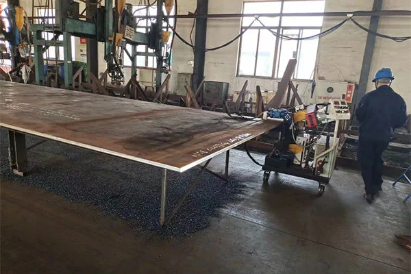 Steel Plate Bevel Milling Machine On-site Application